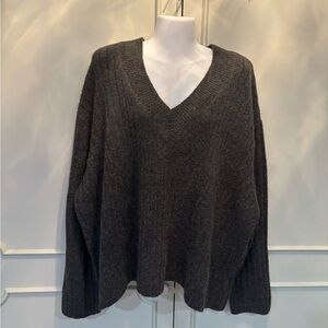 ASOS Charcoal V-Neck Sweater